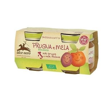 Omogeneizzato prugna e mela baby food bio 2 x 80 g