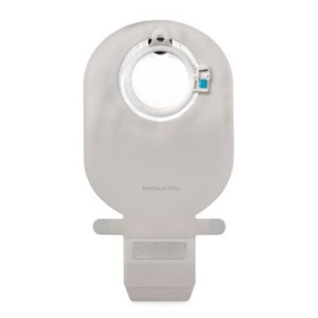 Sacca per ileostomia sensura mio 430 click aperta con apertura ispezionabile hide-away sistema a 2 pezzi midi flangia 60 mm 30 pezzi