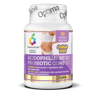 Colours of life acidophilus bifido complex 60 capsule vegetali 500 mg