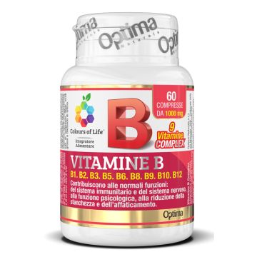 Colours of life vitamine b complex 60 compresse 1000 mg