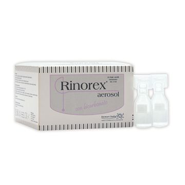 Fiala per aerosol rinorex bicarbonato 25 fiale 3 ml