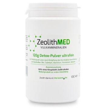 Zeolithmed minerali vulcanici detox polvere ultrafine 120 g