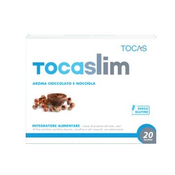 Tocaslim crema di cioccolato e nocciola 20 buste da 18 g