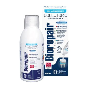 Biorepair oral care collutorio alta intensita' 3in1 antisensibilita', antibatterico, anticarie 500 ml