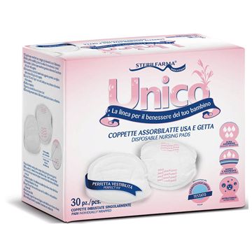 Unico coppette assorbilatte usa e getta 30 pezzi