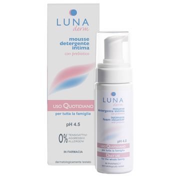 Lunaderm mousse igienizzante detergente intimo pelli irritate ed alterate 150 ml