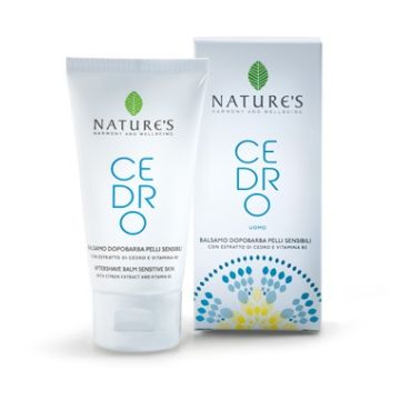 Nature's cedro uomo balsamo dopobarba pelli sensibili 75 ml