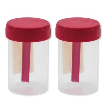 Contenitore feci curamed con paletta tappo a vite blu 60 ml