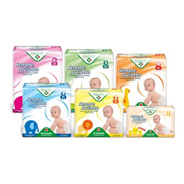 Sempre asciutto new born taglia 1 2/5kg 27 pezzi profar