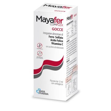 Mayafer complex gocce 12 ml senza glutine naturalmente privo di lattosio