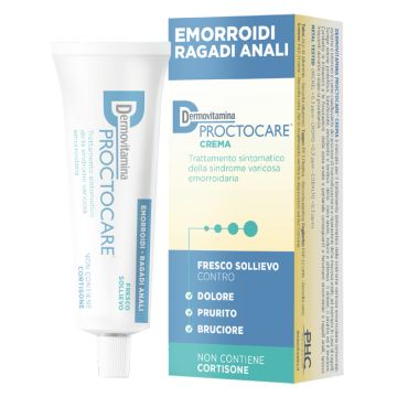 Dermovitamina proctocare crema emorroidi ragadi anali 30 ml con cannula