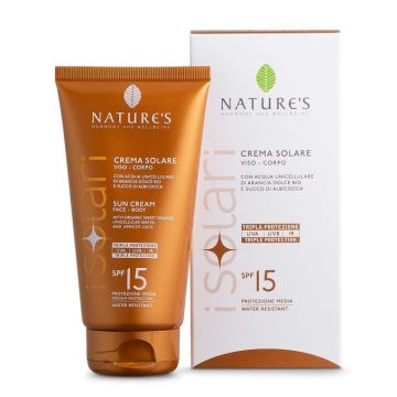 Nature's i solari crema solare viso e corpo spf 15 ir sun 150 ml