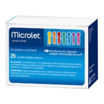 Lancette pungidito per dispositivo microlet 25 pezzi