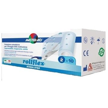 Cerotto impermeabile per fissaggio medicazioni master-aid rollflex a-stop m 10x10 cm