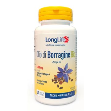 Longlife olio borragine bio 50 perle in gelatina
