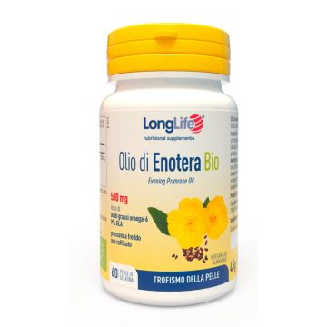 Longlife olio enotera bio 500 mg 60 perle in gelatina