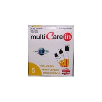 Test trigliceridi multicare in strisce con aspirazione capiillare 5 pezzi