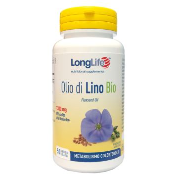 Longlife olio di lino bio 50 perle di gelatina