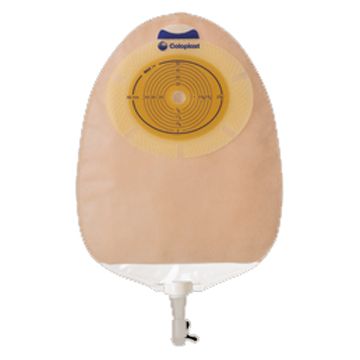 Sacca ricoperta in tnt sistema monopezzo per urostomia con multichamber sensura ritagliabile 10/76 mm maxi 400 ml 30 pezzi