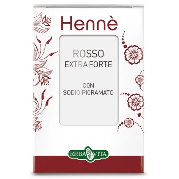 Henne colorante capelli rosso naturale extra forte