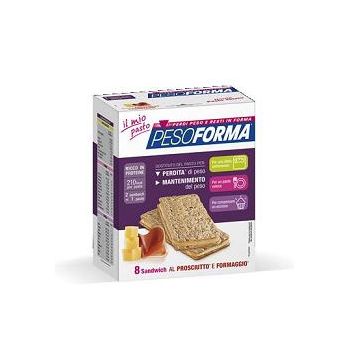 Pesoforma sandwich prosciutto/formaggio 4 pasti 8 pezzi x 25 g