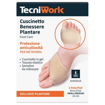 Benessere plantare cuscinetto small/medium 1 paio