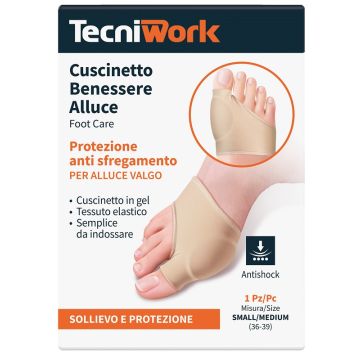 Benessere alluce cuscinetto small/medium 1 pezzo