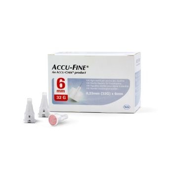 Ago per penna da insulina accu-fine pen needle accu-chek gauge 32 x 6mm 100 pezzi