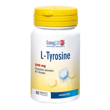 Longlife l-tyrosine 60 tavolette rivestite da 1,2 g