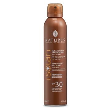 Nature's i solari spray trasparente spf30 200 ml
