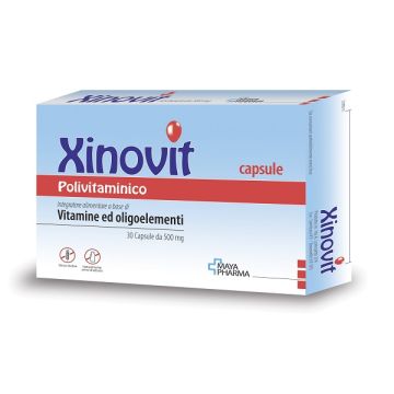 Xinovit polivitaminico 30 capsule da 500 mg senza glutine naturalmente privo di lattosio