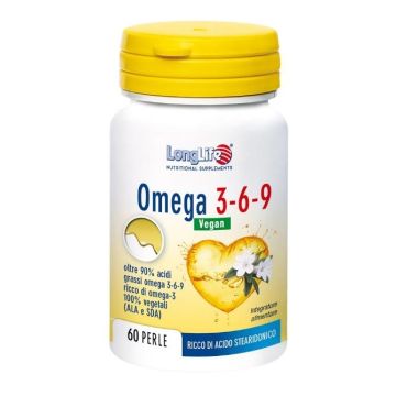 Longlife omega 3-6-9 vegan 750 mg 60 perle vegetali