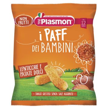 Plasmon dry snack paff lenticchie-patata dolce 15 g