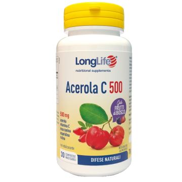 Longlife acerola c500 frutti di bosco 30 compresse masticabili