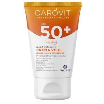 Carovit programma solare crema viso spf50+ 50 ml