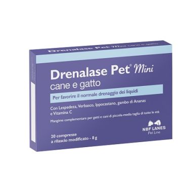 Drenalase pet mini cane gatto 20 compresse