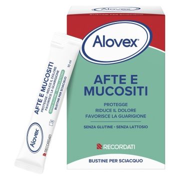 Alovex afte e mucositi 20 bustine da 10 ml