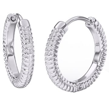 Bjt386 orecchino queen anne 18mm stainless steel