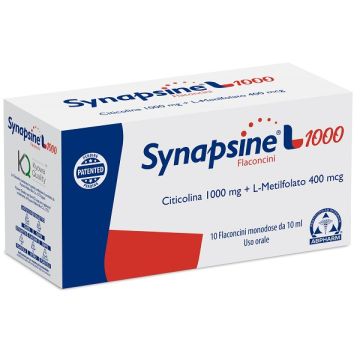 Synapsine l 1000 10 flaconcini 10 ml senza glutine naturalmente privo di lattosio