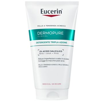 Eucerin dermopure clinical detergente tripla azione 150 ml