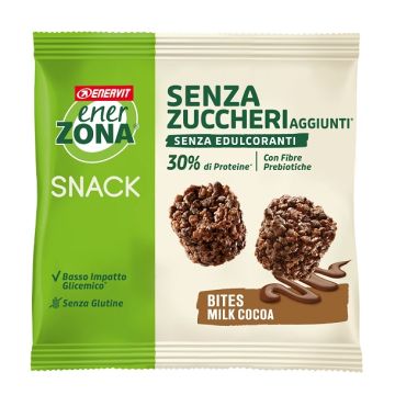 Enerzona bites milk choco senza zuccheri aggiunti 24 g