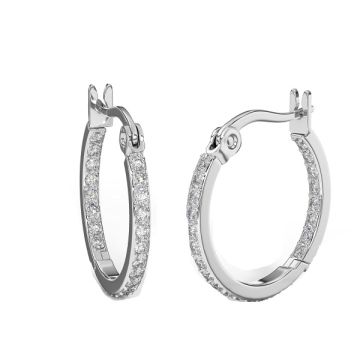 Bjt406 orecchini hoop 20mm stainless steel