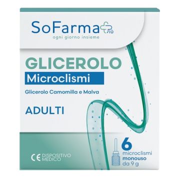 Glicerolo microclismi adulti 9 g 6 pezzi sofarmapiu'