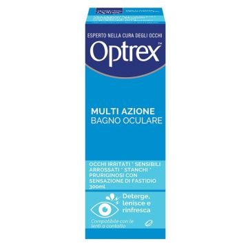 Bagno oculare optrex multi azione 300 ml + occhiera flessibile