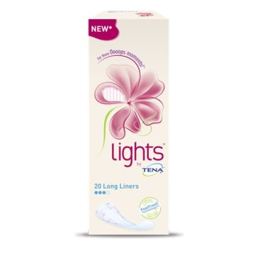 Salvaslip per incontinenza piccole perdite lights by tena long 20 pezzi
