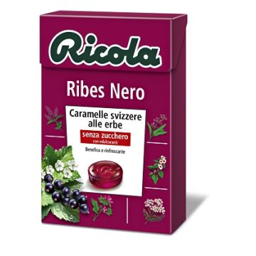 Ricola ribes nero senza zucchero 50 g