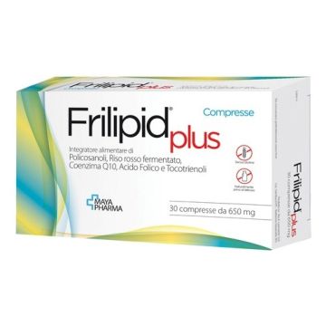 Frilipid plus 30 compresse da 650 mg senza glutine naturalmente privo di lattosio