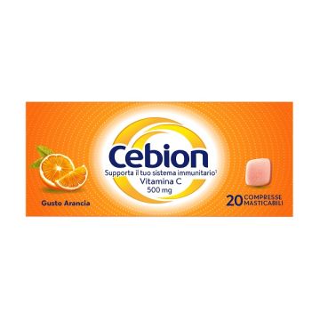 Cebion masticabile arancia vitamina c 500 mg 20 compresse