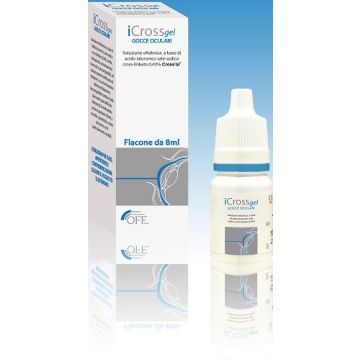 Icross gel gocce oculari acido ialuronico cross-linkato 0,4% 8 ml
