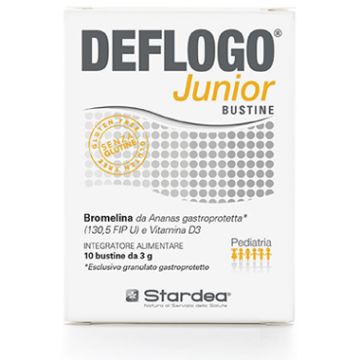 Deflogo junior 10 bustine senza glutine senza lattosio